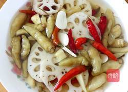 泡椒藕摆盘的做法图解4