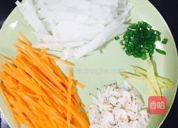 双色萝卜丝虾皮汤的做法图解2