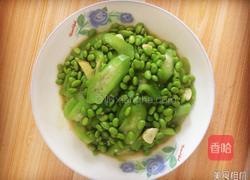 丝瓜炒毛豆的做法图解7