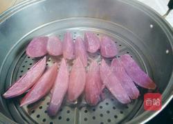 紫薯糯米糖糕的做法图解3