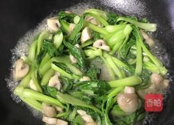 蘑菇炒青菜的做法图解6