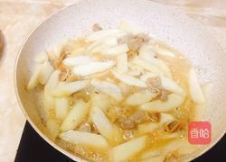 豆腐山药炒咸肉的做法图解7