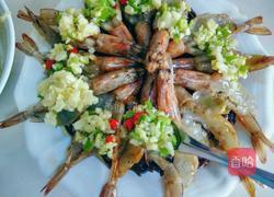 蒜茸开边虾的做法图解23