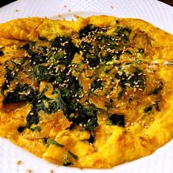 菠菜虾皮蛋饼的做法[图]