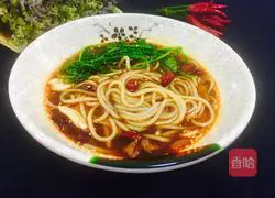 Illustration of how to make spicy and sour rice noodles 1