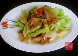 腊肉炒芹菜的做法图解6