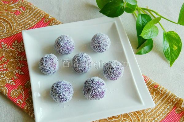 椰蓉芒果紫薯球