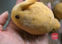 小刺猬、小兔子南瓜核桃芝麻馒头的做法图解12