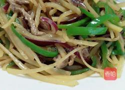 洋葱青椒土豆炒肉丝的做法图解5