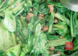 肉末油麦菜炖粉条豆泡的做法图解3