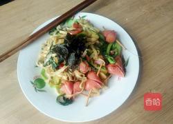 青菜肉丝炒面的做法图解11