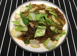 肉炒小白菜粉条