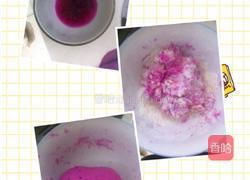 火龙果酥皮月饼（肉松蛋黄陷）的做法图解1