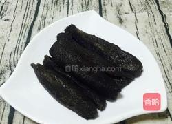 黑沙海参冬菇猪骨炖汤的做法图解2