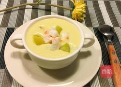 南瓜虾仁浓汤的做法图解10