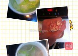 豆腐圆子白菜汤的做法图解3