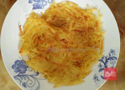 土豆红萝卜丝煎饼的做法图解5