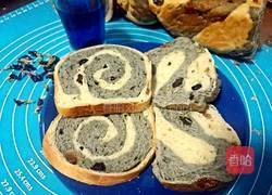 黑蝶杂粮果仁吐司(黑加仑蝶豆花杂粮果仁吐司)的做法图解10
