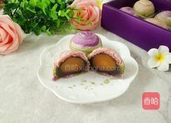 彩虹渐变蛋黄酥(无需揉出膜)的做法图解1