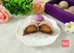 彩虹渐变蛋黄酥(无需揉出膜)的做法图解21