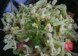 番茄炒花菜的做法图解5