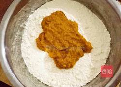 南瓜绣球馒头的做法图解3