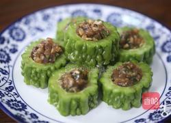 清脆中包裹肉香，试试这道苦瓜酿肉吧的做法图解3