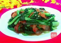 腊肉炒小白菜的做法图解11