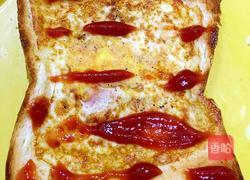 鸡蛋火腿烤面包片的做法图解8