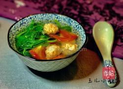 豌豆尖肉丸汤的做法图解10