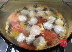 豌豆尖肉丸汤的做法图解8