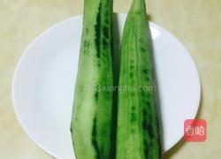 虾仁干冬菜炒丝瓜的做法图解1
