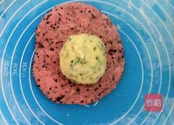 火龙果香葱咸饼干的做法图解4
