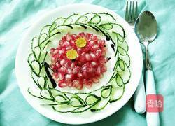 黄瓜石榴拼盘的做法图解13