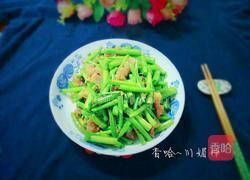 油渣炒空心菜根的做法图解8