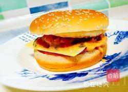 煎蛋汉堡的做法图解1