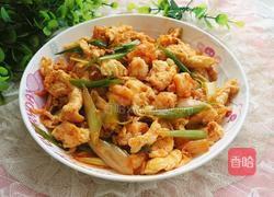 虾仁鸡蛋炒大葱的做法图解7