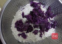 紫薯面 虾籽蛋面的做法图解4