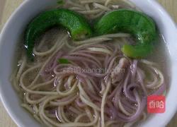 紫薯面 虾籽蛋面的做法图解8