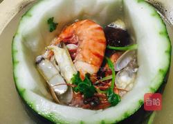 海鲜冬瓜盅火锅的做法图解15