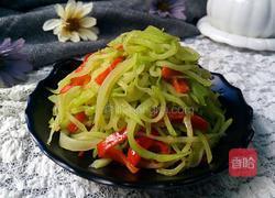 红椒炒佛手瓜丝的做法图解9