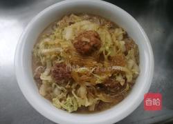 白菜粉条炖丸子的做法图解7