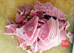 松茸炒火腿的做法图解4
