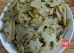 莲藕炒平菇的做法图解5