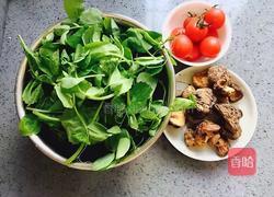 樱桃烩香菇的做法图解1