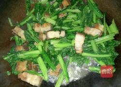 春菜炒肉的做法图解5