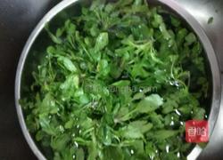 荠菜肉末塞油豆腐的做法图解1