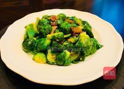 蒜蓉腊肉香炒抱子甘蓝(Brussels Sprouts）的做法图解11