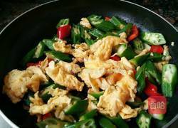 秋葵炒鸡蛋的做法图解11