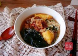 牛尾裙带金针菇豆泡汤的做法图解9